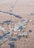 urban pause by kavi beige and brown wool and silk hand knotted Rug - CloseUp