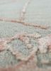 urban pause by kavi green wool and silk hand knotted Rug - CloseUp urban pause by kavi green wool and silk hand knotted Rug - CloseUp