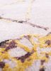 urban pause by kavi red and orange wool and silk hand knotted Rug - CloseUp urban pause by kavi red and orange wool and silk hand knotted Rug - CloseUp