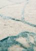 urban pause by kavi ivory wool and silk hand knotted Rug - CloseUp