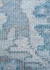 erbe blue wool hand knotted Rug - CloseUp