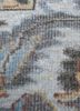 erbe grey and black wool hand knotted Rug - CloseUp