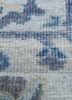 erbe blue wool hand knotted Rug - CloseUp erbe blue wool hand knotted Rug - CloseUp