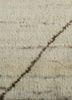 zuri ivory afghan wool hand knotted Rug - CloseUp