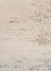 entropy ivory afghan wool and silk hand knotted Rug - CloseUp