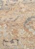 viscaya gold afghan wool and silk hand knotted Rug - CloseUp