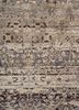 viscaya grey and black afghan wool and silk hand knotted Rug - CloseUp