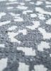 entropy grey and black afghan wool and silk hand knotted Rug - CloseUp entropy grey and black afghan wool and silk hand knotted Rug - CloseUp