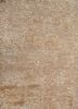 entropy beige and brown wool and silk hand knotted Rug - CloseUp entropy beige and brown wool and silk hand knotted Rug - CloseUp