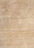 entropy ivory wool and silk hand knotted Rug - CloseUp