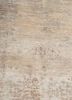 entropy ivory wool and silk hand knotted Rug - CloseUp entropy ivory wool and silk hand knotted Rug - CloseUp