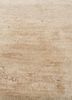 entropy beige and brown afghan wool and silk hand knotted Rug - CloseUp