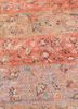 far pavilions red and orange wool and silk hand knotted Rug - CloseUp far pavilions red and orange wool and silk hand knotted Rug - CloseUp