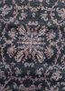 far pavilions grey and black wool and silk hand knotted Rug - CloseUp far pavilions grey and black wool and silk hand knotted Rug - CloseUp