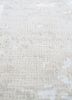 far east ivory wool and bamboo silk hand knotted Rug - CloseUp