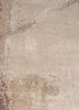 entropy ivory wool and bamboo silk hand knotted Rug - CloseUp