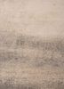 entropy beige and brown wool and bamboo silk hand knotted Rug - CloseUp