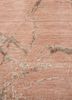 urban pause by kavi red and orange wool and bamboo silk hand knotted Rug - CloseUp urban pause by kavi red and orange wool and bamboo silk hand knotted Rug - CloseUp