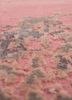 project error by kavi pink and purple wool and bamboo silk hand knotted Rug - CloseUp