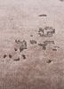 chaos theory by kavi beige and brown wool and bamboo silk hand knotted Rug - CloseUp