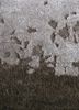chaos theory by kavi grey and black wool and bamboo silk hand knotted Rug - CloseUp