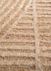 azalea beige and brown wool and bamboo silk hand knotted Rug - CloseUp