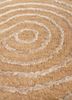 azalea beige and brown wool and bamboo silk hand knotted Rug - CloseUp
