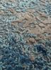 chaos theory by kavi blue wool and bamboo silk hand knotted Rug - CloseUp chaos theory by kavi blue wool and bamboo silk hand knotted Rug - CloseUp