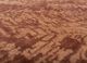 urban pause by kavi red and orange wool and bamboo silk hand knotted Rug - CloseUp