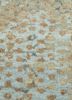 chaos theory by kavi grey and black wool and bamboo silk hand knotted Rug - CloseUp