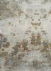 chaos theory by kavi grey and black wool and bamboo silk hand knotted Rug - CloseUp