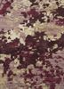 chaos theory by kavi pink and purple wool and bamboo silk hand knotted Rug - CloseUp