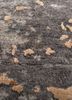 chaos theory by kavi grey and black wool and bamboo silk hand knotted Rug - CloseUp chaos theory by kavi grey and black wool and bamboo silk hand knotted Rug - CloseUp