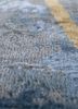 chaos theory by kavi blue wool and bamboo silk hand knotted Rug - CloseUp chaos theory by kavi blue wool and bamboo silk hand knotted Rug - CloseUp