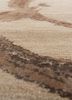 free verse by kavi beige and brown wool and bamboo silk hand knotted Rug - CloseUp free verse by kavi beige and brown wool and bamboo silk hand knotted Rug - CloseUp