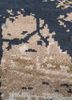 chaos theory by kavi blue wool and bamboo silk hand knotted Rug - CloseUp
