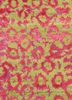 project error by kavi pink and purple wool and bamboo silk hand knotted Rug - CloseUp