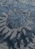 chaos theory by kavi grey and black wool and bamboo silk hand knotted Rug - CloseUp