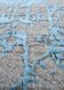 chaos theory by kavi grey and black wool and bamboo silk hand knotted Rug - CloseUp chaos theory by kavi grey and black wool and bamboo silk hand knotted Rug - CloseUp