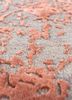 chaos theory by kavi red and orange wool and bamboo silk hand knotted Rug - CloseUp chaos theory by kavi red and orange wool and bamboo silk hand knotted Rug - CloseUp