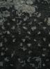 project error by kavi grey and black wool and bamboo silk hand knotted Rug - CloseUp