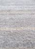 afterglow by kavi grey and black wool and bamboo silk hand knotted Rug - CloseUp