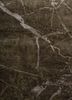 urban pause by kavi grey and black wool and bamboo silk hand knotted Rug - CloseUp