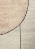chaos theory by kavi grey and black wool and bamboo silk hand knotted Rug - CloseUp