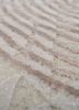 aakar by kavi ivory wool and bamboo silk hand knotted Rug - CloseUp