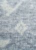 erbe blue wool hand knotted Rug - CloseUp