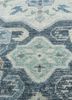 erbe blue wool hand knotted Rug - CloseUp erbe blue wool hand knotted Rug - CloseUp