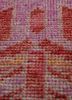 erbe red and orange wool hand knotted Rug - CloseUp