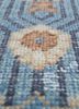 erbe blue wool hand knotted Rug - CloseUp erbe blue wool hand knotted Rug - CloseUp