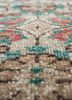erbe beige and brown wool hand knotted Rug - CloseUp